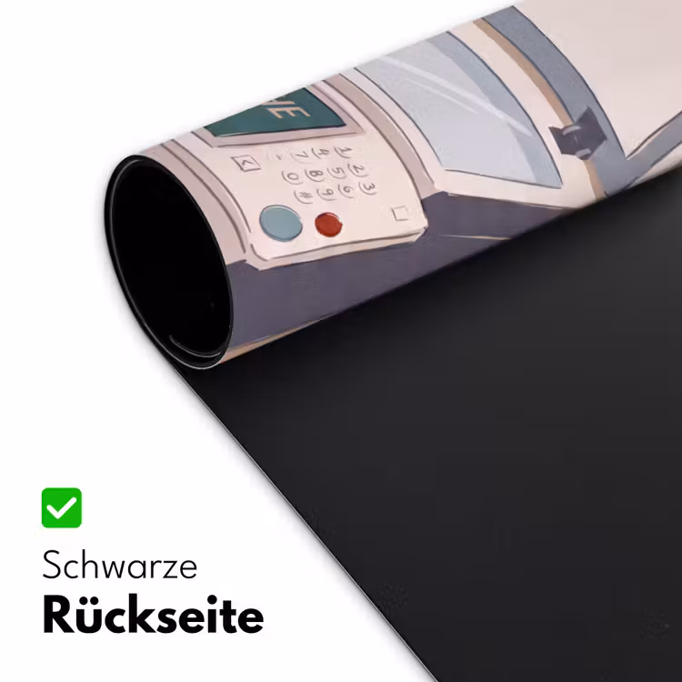Schreibtischunterlage - Büro – Getränke – Humor – Illustration - Kantoor - Drank - Humor - Illustratie Muismat XXL klein