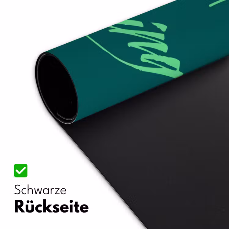 c'est la fucking vie - Groen - Handgeschreven Muismat XXL klein -ysfeer2_duits