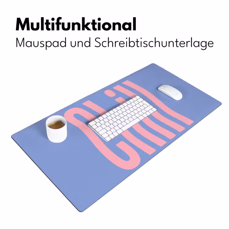 Chill - Roze - Blauw - Golvend Muismat XXL klein -ysfeer4_duits