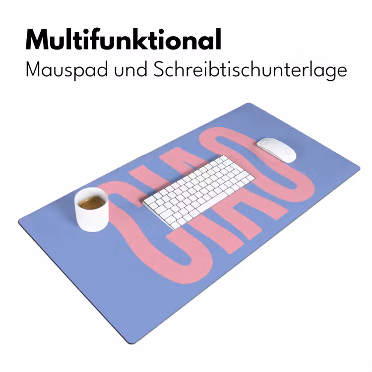 Ciao - Roze - Blauw - Golvend Muismat XXL klein -ysfeer4_duits
