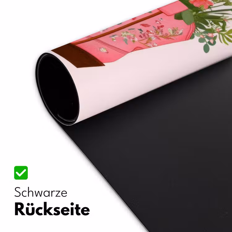 Cowboylaarzen - Roze - Boeket - Bloemen Muismat XXL klein -ysfeer2_duits