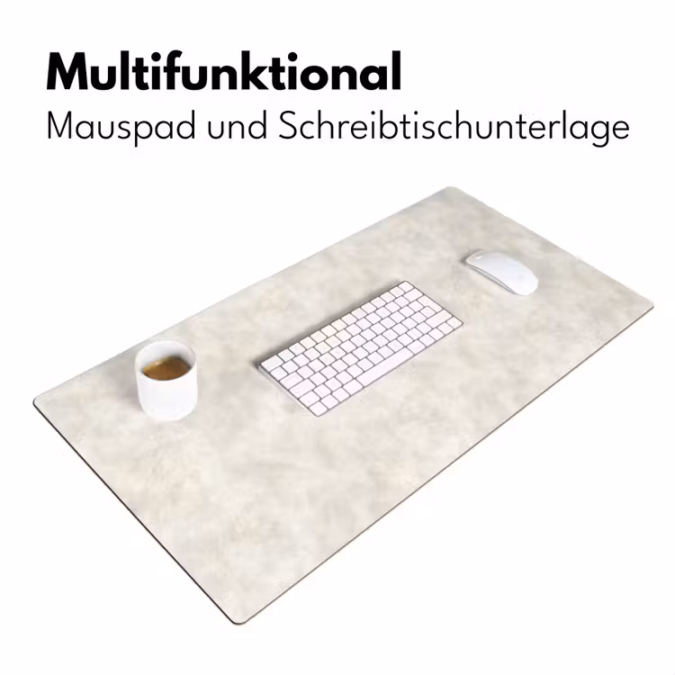 Crèmebeige - Marmer - Aders Muismat XXL klein 681 -ysfeer4_duits