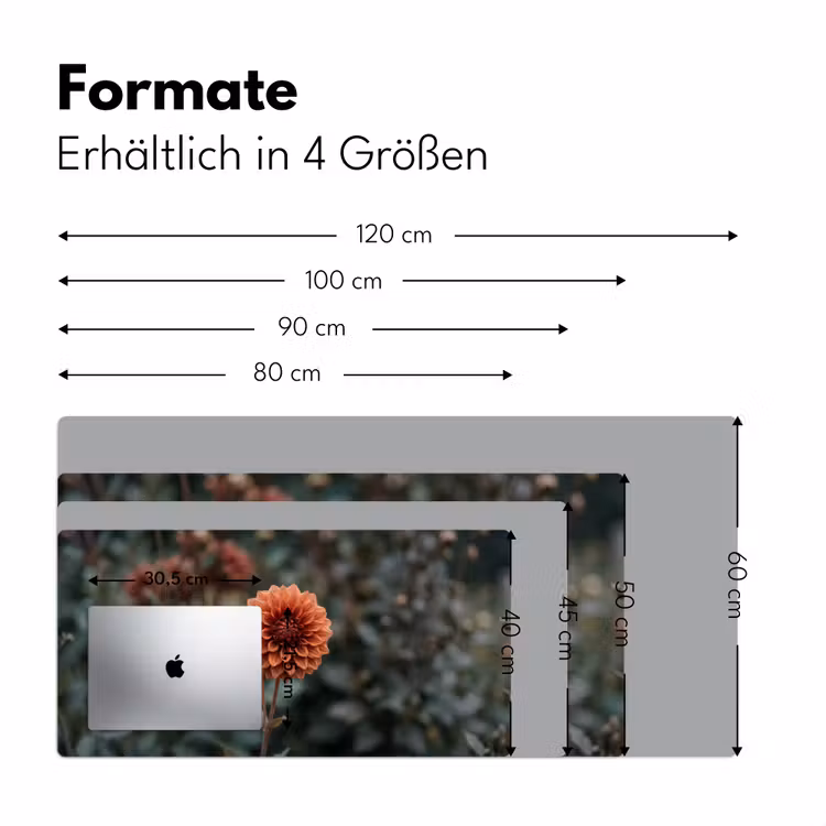 Dahlia - Bloem - Natuur - Sfeervol Muismat XXL klein -ysfeer5_duits