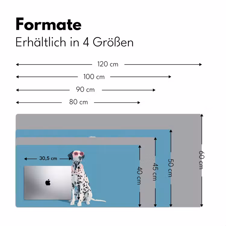 Dalmatiër - Zonnebril - Blauw Muismat XXL klein -ysfeer5_duits