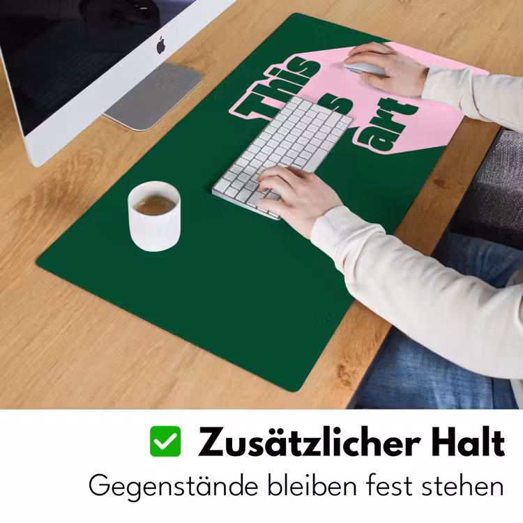 This is art - Schaduw - Roze Muismat XXL klein -ysfeer3_duits