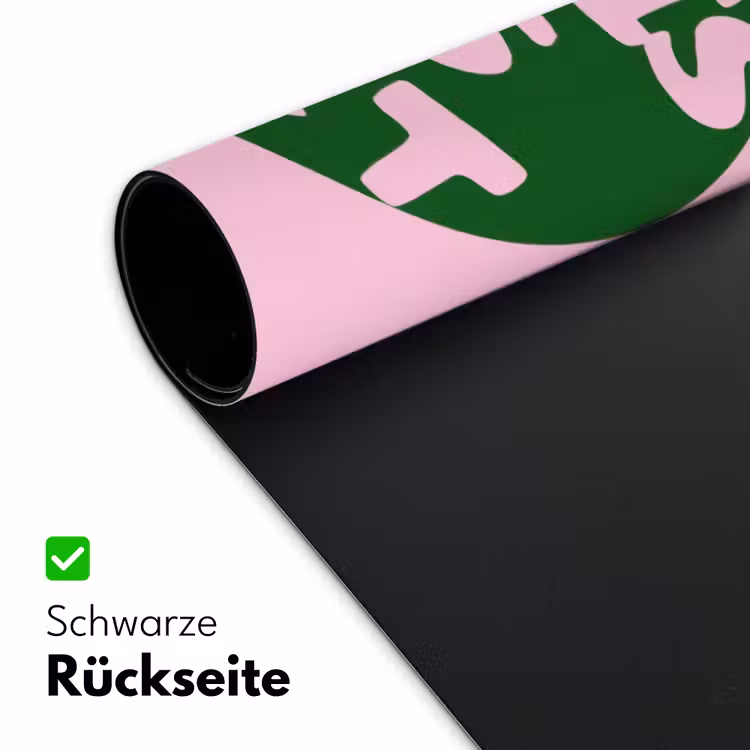 This is art - Tekst - Cirkel - Groen Muismat XXL klein -ysfeer2_duits