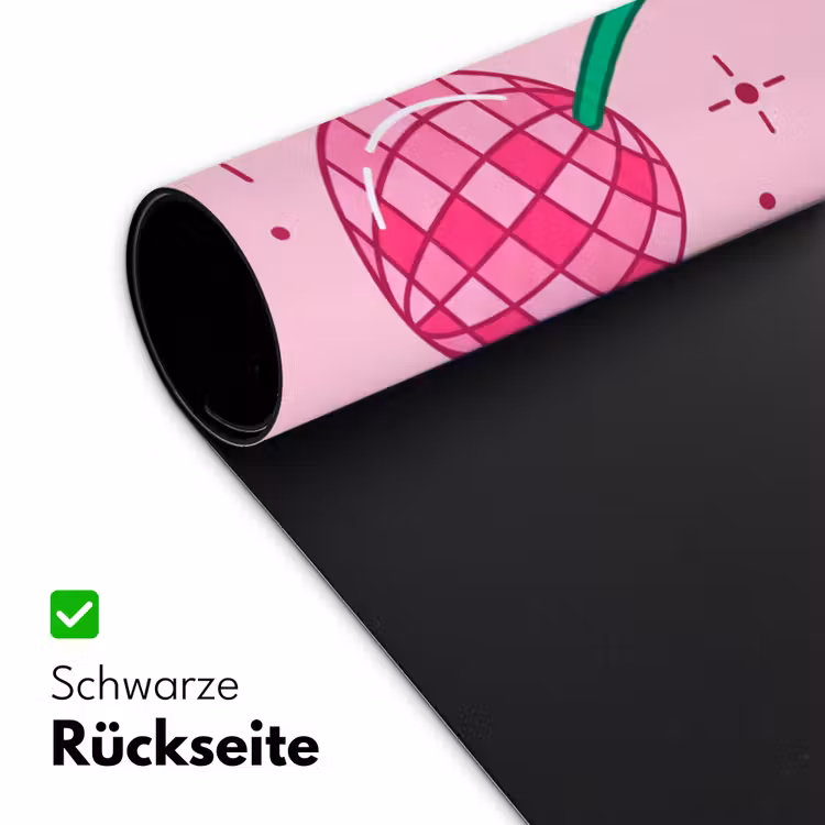 Decoratie - Disco-bal - Feest - Roze Muismat XXL klein -ysfeer2_duits