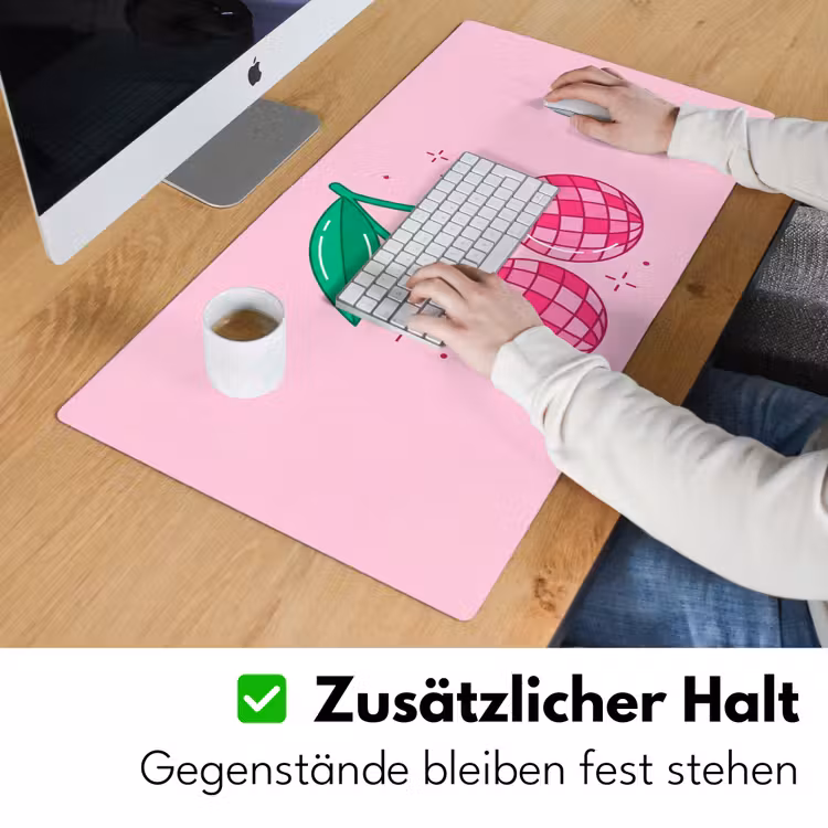Decoratie - Disco-bal - Feest - Roze Muismat XXL klein -ysfeer3_duits