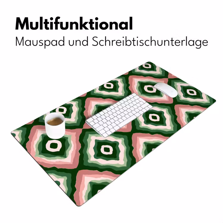 Ontwerp - Organisch - Kleurrijk Muismat XXL klein 681 -ysfeer4_duits