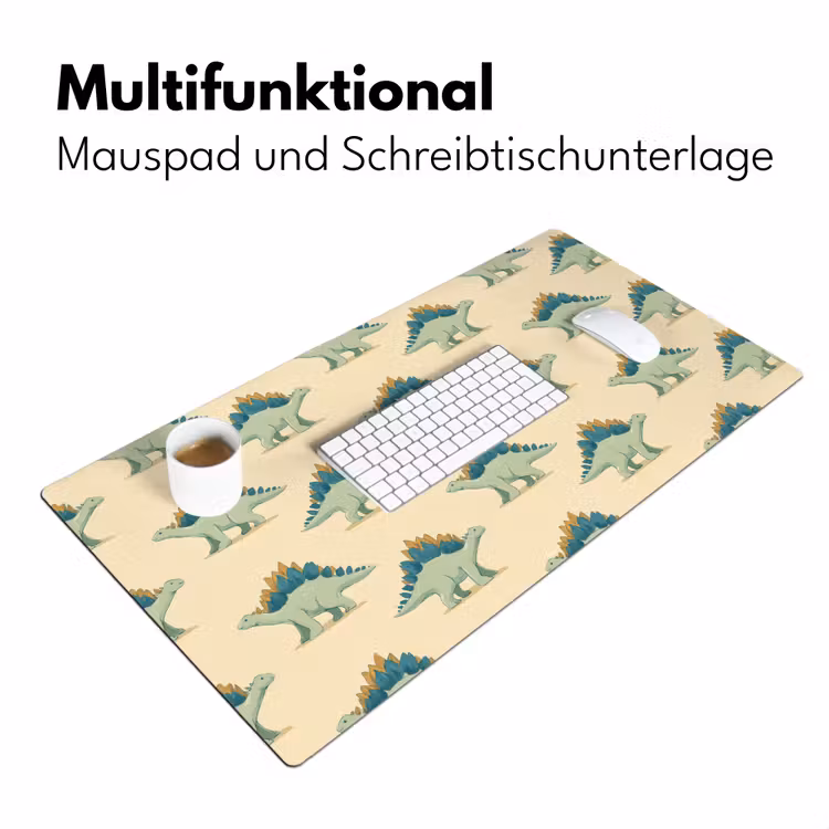 Dino - Patroon - Groen Muismat XXL klein 681 -ysfeer4_duits