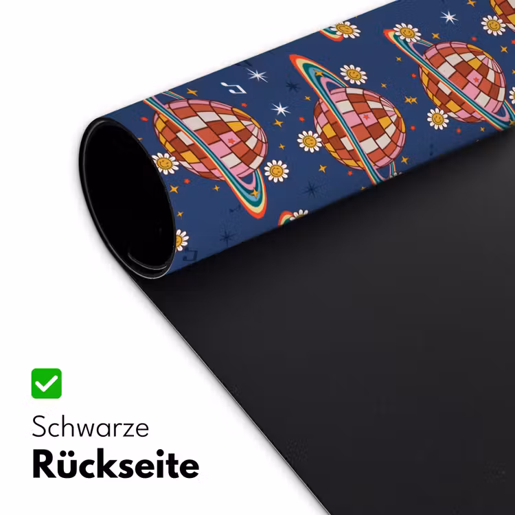 Disco - Blauw - Patroon Muismat XXL klein 681 -ysfeer2_duits