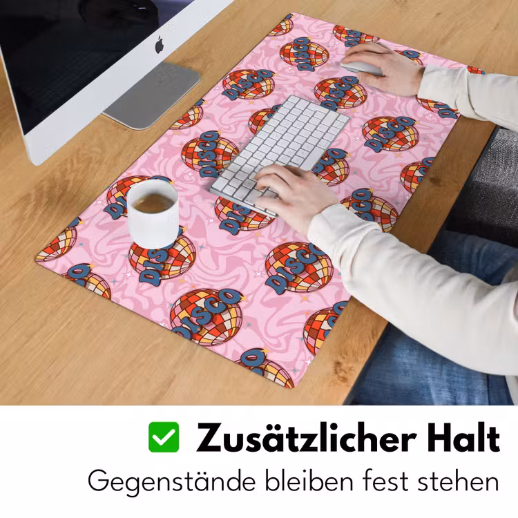 Disco - Bal - Patroon - Roze Muismat XXL klein 681 -ysfeer3_duits