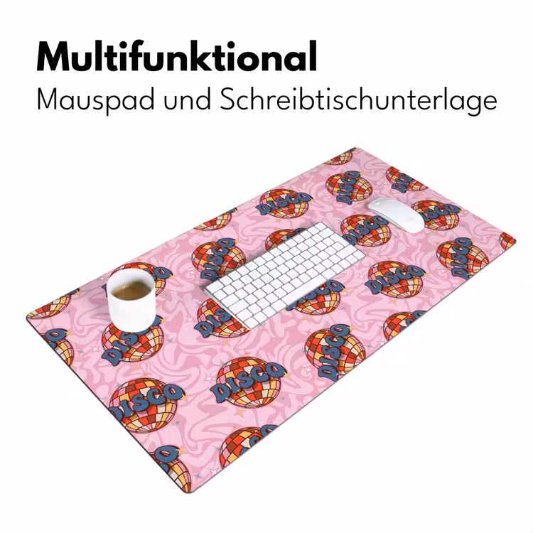 Disco - Bal - Patroon - Roze Muismat XXL klein 681 -ysfeer4_duits