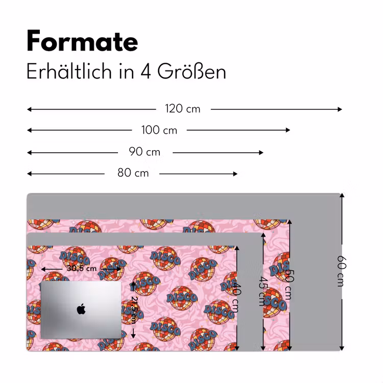 Disco - Bal - Patroon - Roze Muismat XXL klein 681 -ysfeer5_duits