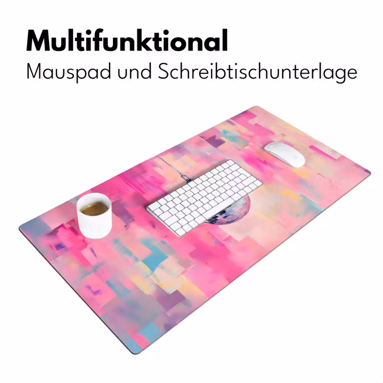 Discobal - Pink - Verf Muismat XXL klein -ysfeer4_duits