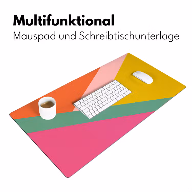Driehoeken - Kleurrijk - Abstract Muismat XXL klein -ysfeer4_duits