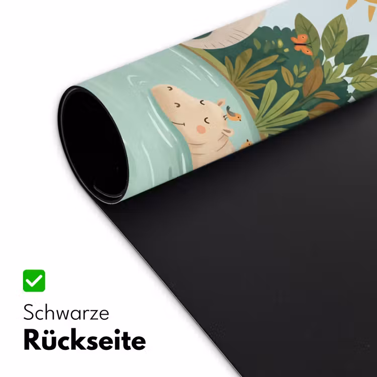Jungle - Oase - Dieren - Kleurrijk Muismat XXL klein -ysfeer2_duits
