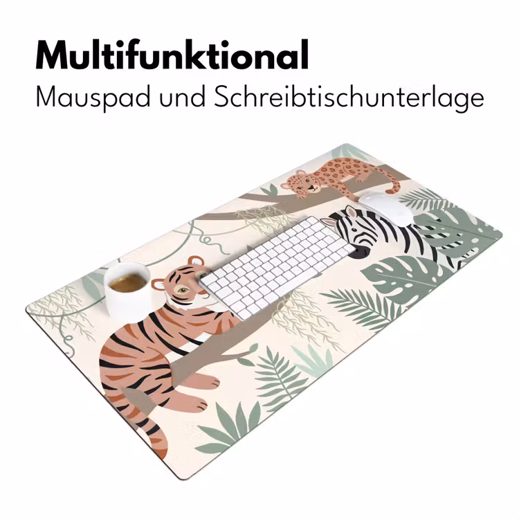 Jungle - Rustiek - Pastel Muismat XXL klein -ysfeer4_duits