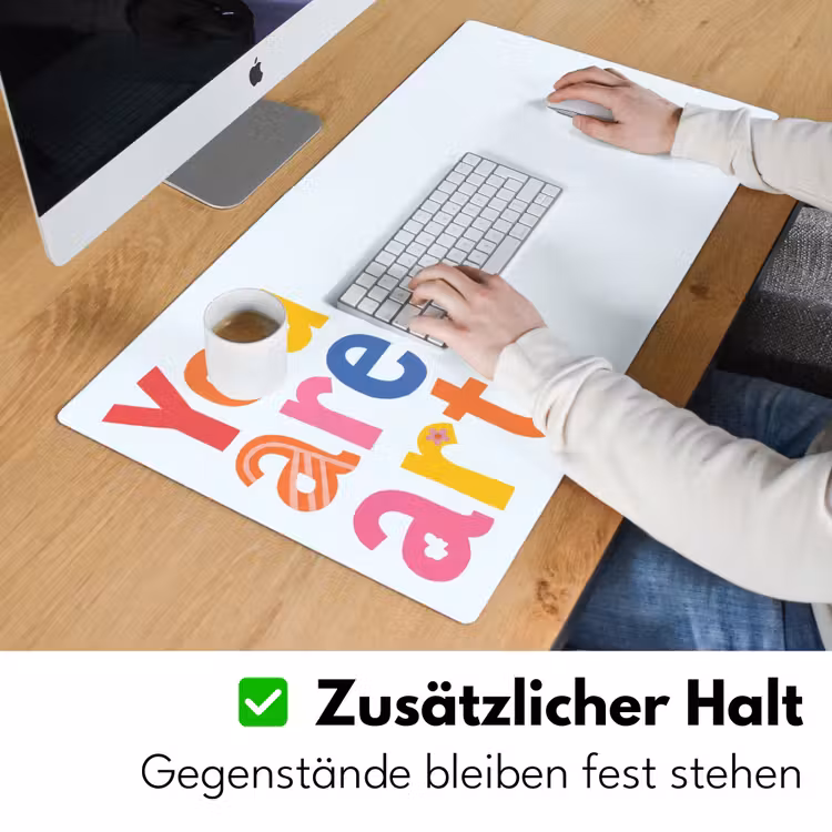 You are art - Kleurrijk - Grafisch Muismat XXL klein -ysfeer3_duits
