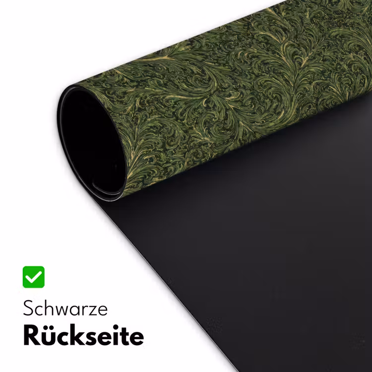 Donker - Groen - Krullend - Botanisch Muismat XXL klein 681 -ysfeer2_duits