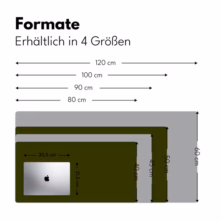 Dark - Olive - Groen Muismat XXL klein 681 -ysfeer5_duits