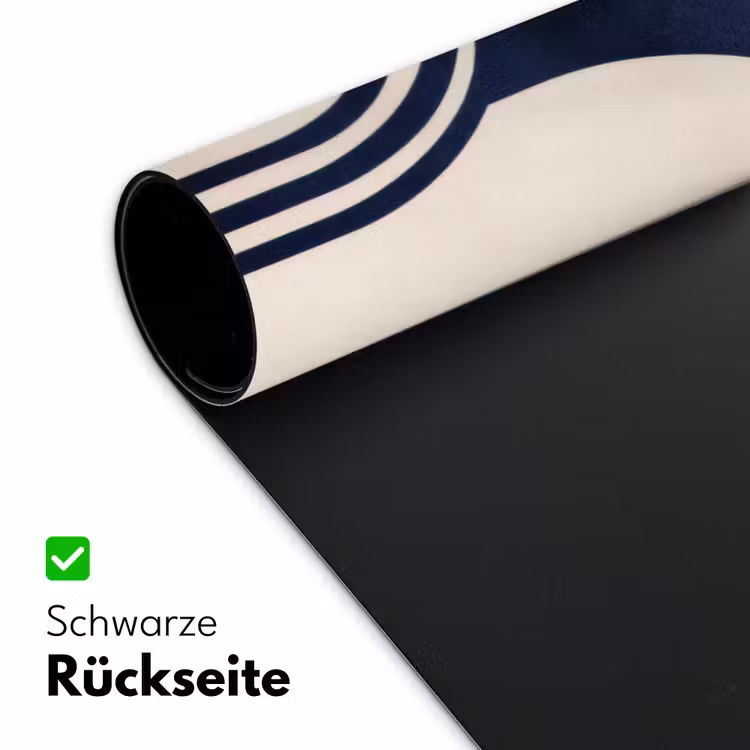 Donkerblauw - Abstract - Lijnen Muismat XXL klein -ysfeer2_duits