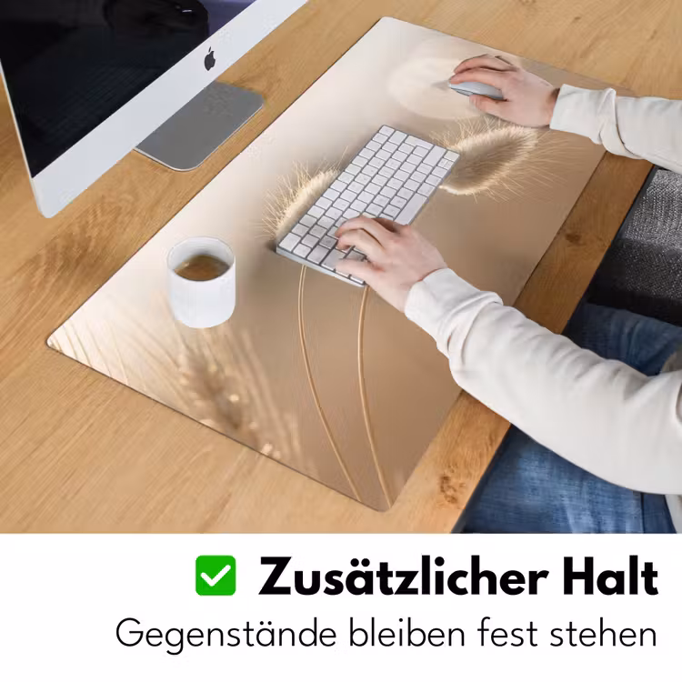 Hazestaartgras - Graanharen - Zonlicht Muismat XXL klein -ysfeer3_duits