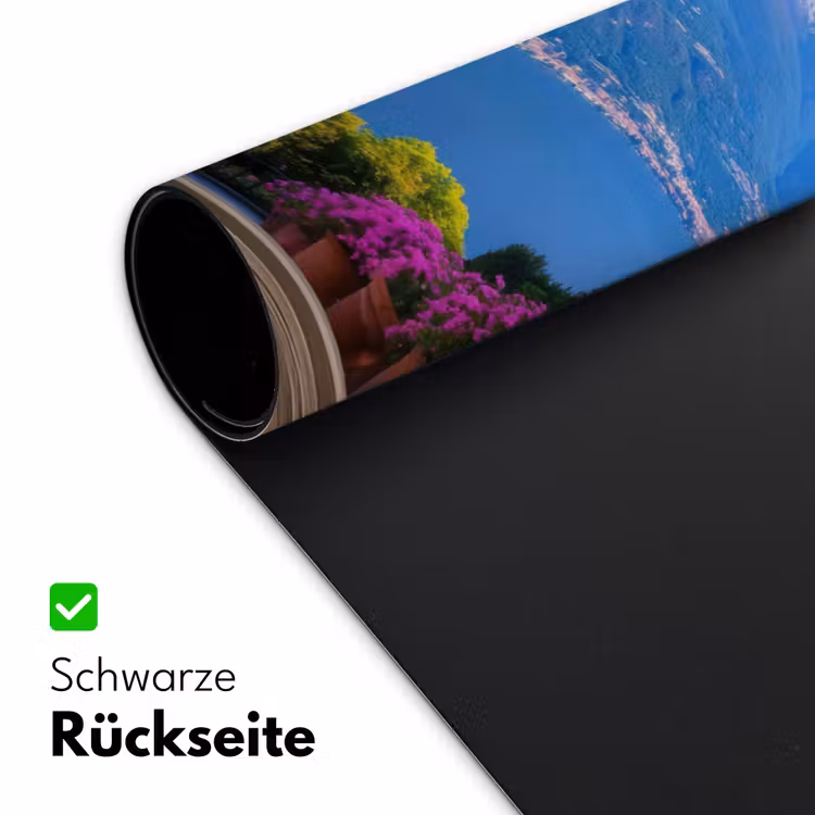 Doorkijk - Berg - Landschap - Uitzicht - Meer Muismat XXL klein -ysfeer2_duits