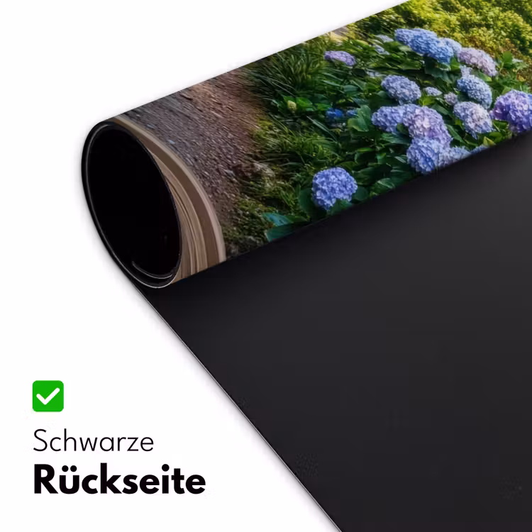 Doorkijk - Hortensia - Pad - Natuur Muismat XXL klein -ysfeer2_duits
