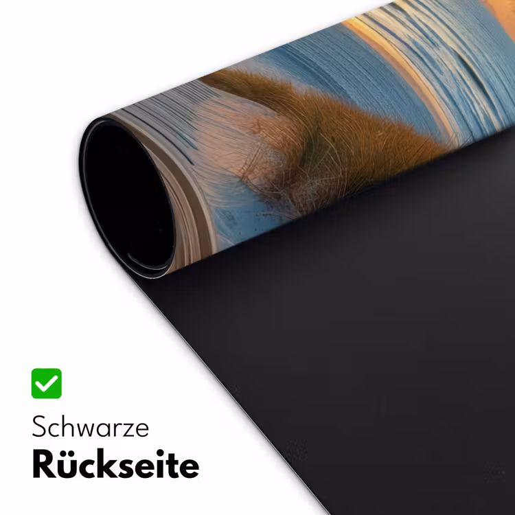Doorkijk - Strand - Pad - Zonsondergang Muismat XXL klein -ysfeer2_duits