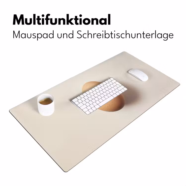 Ei - Beige - Ovaal - Egaal Muismat XXL klein -ysfeer4_duits