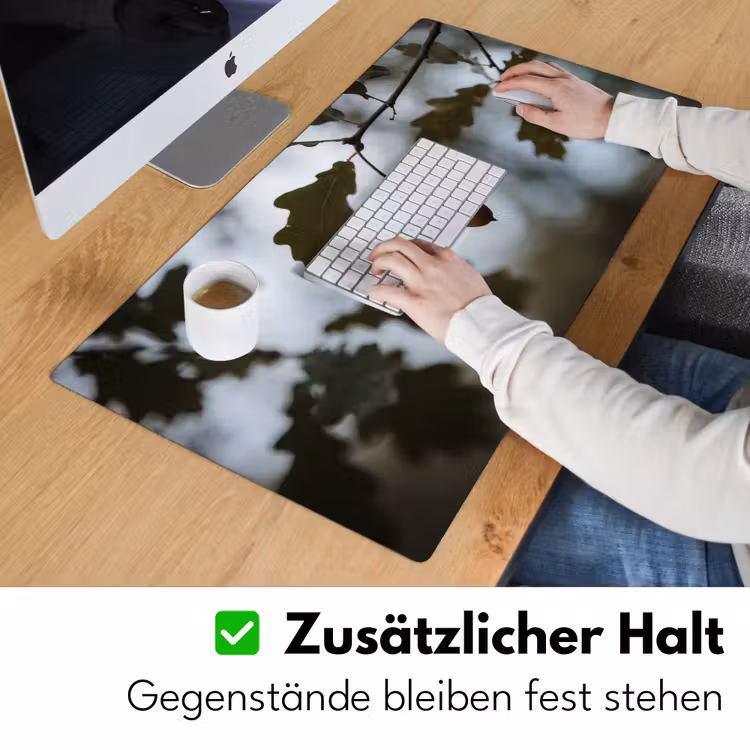 Eikel - Eikenblad - Bos - Herfst - Natuur Muismat XXL klein -ysfeer3_duits