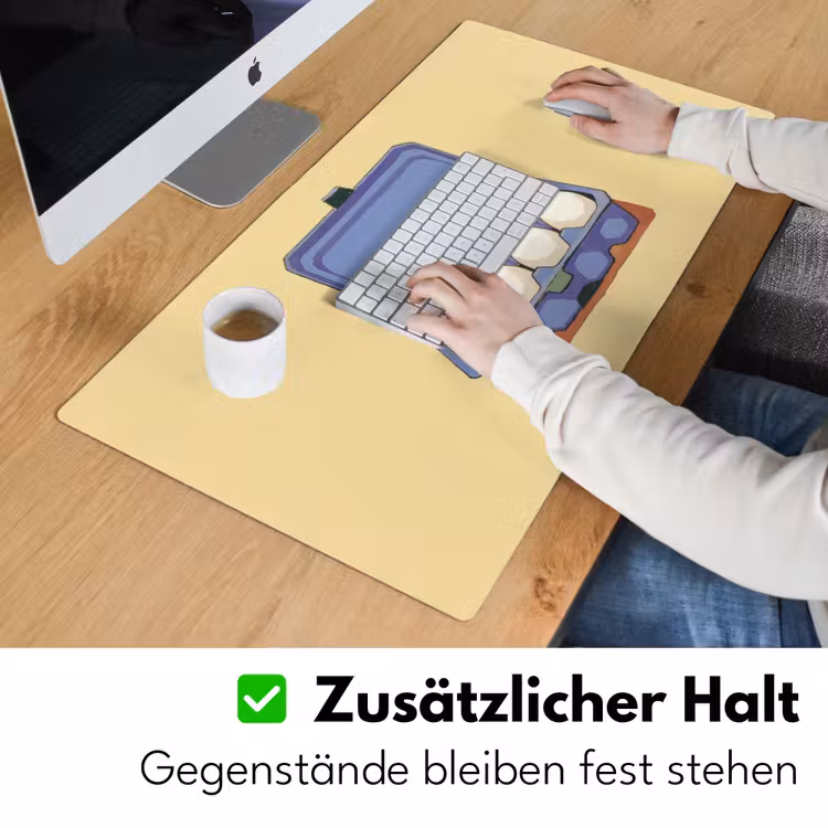 Eieren - Doos - Minimalistisch - Blauw Muismat XXL klein -ysfeer3_duits