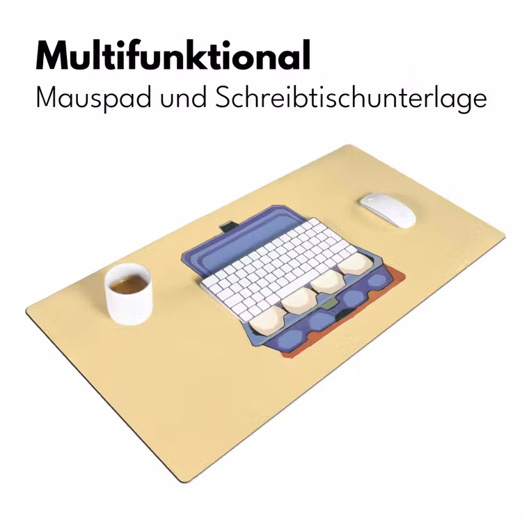 Eieren - Doos - Minimalistisch - Blauw Muismat XXL klein -ysfeer4_duits