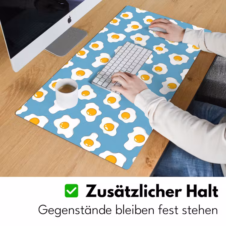 Eieren - Dooiers - Blauw Muismat XXL klein 681 -ysfeer3_duits