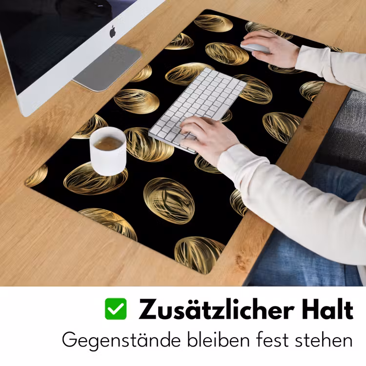 Eieren - Goud - Patroon Muismat XXL klein -ysfeer3_duits
