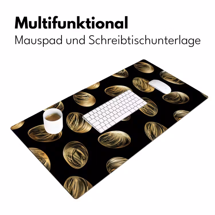 Eieren - Goud - Patroon Muismat XXL klein -ysfeer4_duits