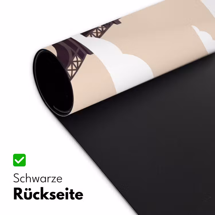 Schreibtischunterlage - Eiffelturm – Sonne – Architektur – Abstrakt – Beige - Eiffeltoren - Zon - Architectuur - Abstract - Beige Muismat XXL klein