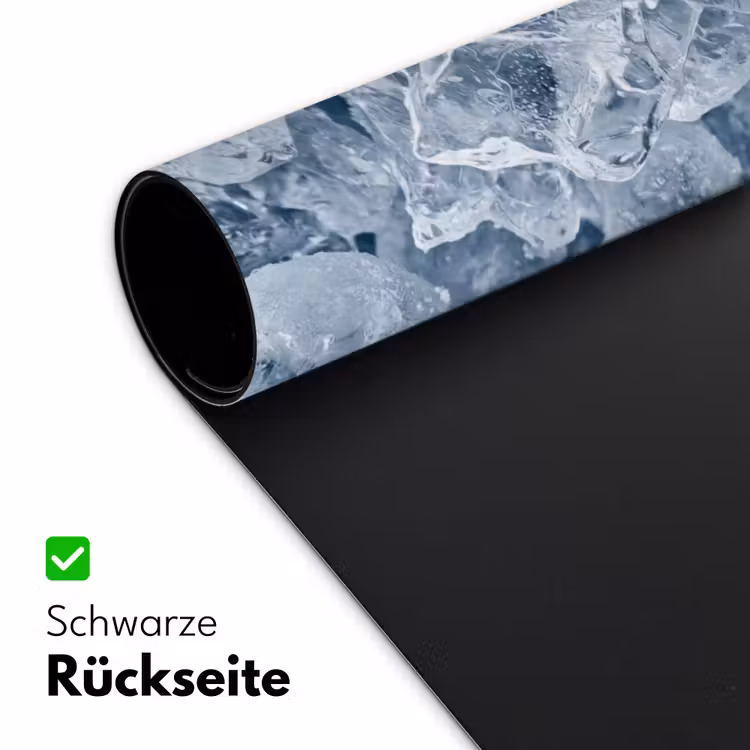 Ijsblokjes - Water - Blauw Muismat XXL klein -ysfeer2_duits