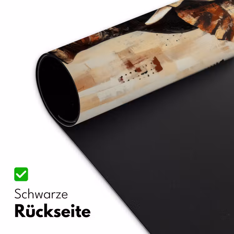 Olifant - Slurf - Mozaïek - Abstract Muismat XXL klein -ysfeer2_duits