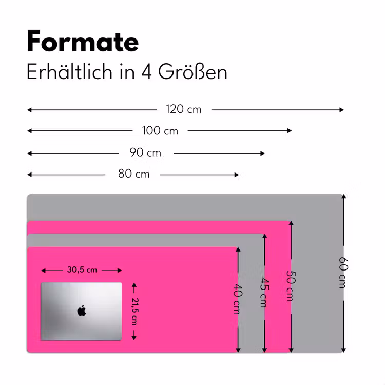 Electric - Magenta - Roze Muismat XXL klein 681 -ysfeer5_duits