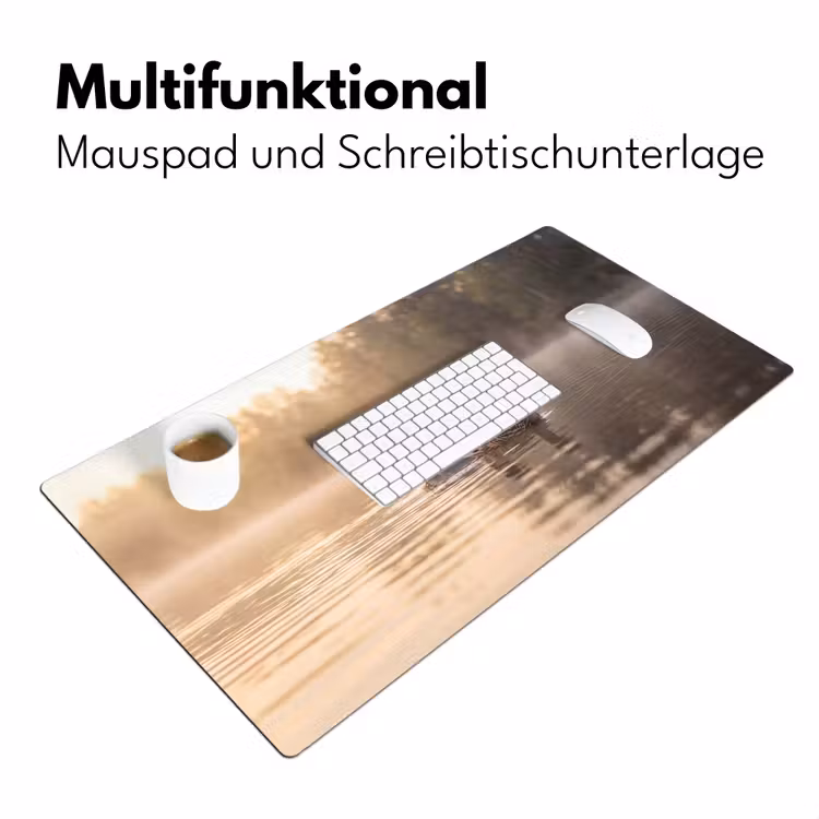 Eenden - Water - Mist - Natuur Muismat XXL klein -ysfeer4_duits