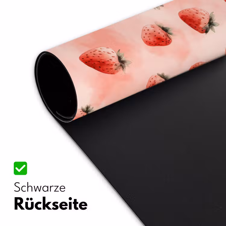 Aardbei - Patroon - Roze Muismat XXL klein 681 -ysfeer2_duits