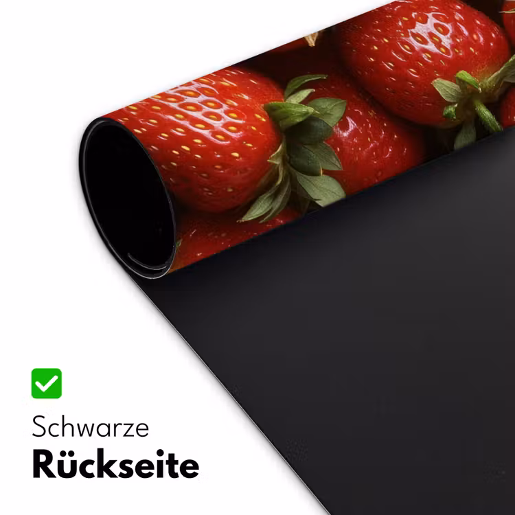 Aardbei - Fruit - Rood Muismat XXL klein -ysfeer2_duits
