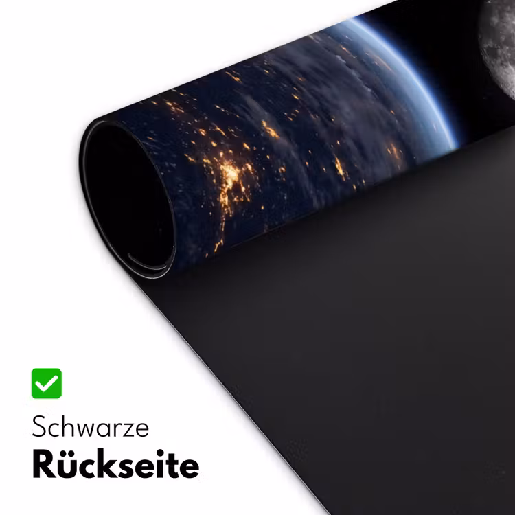 Schreibtischunterlage - Erde – Nacht – Weltraum - Aarde - Nacht - Ruimte Muismat XXL klein