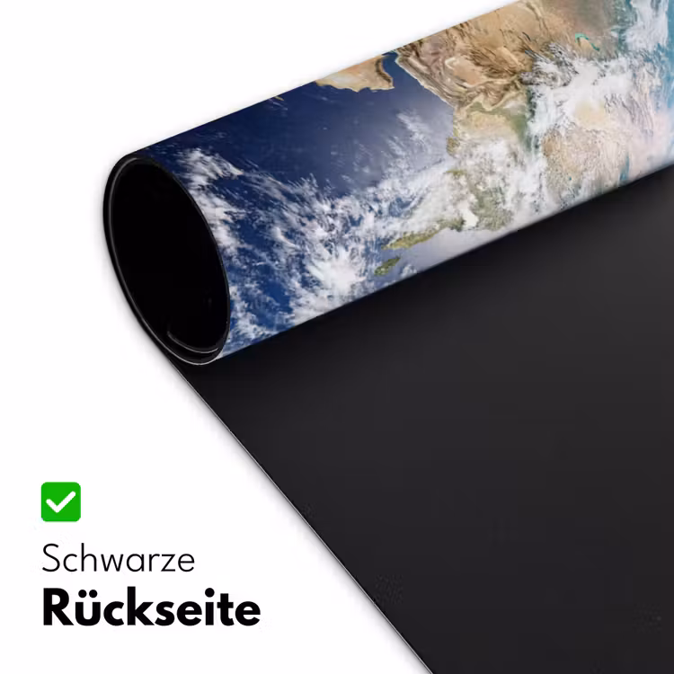 Aarde - Ruimte - Blauw - Groen Muismat XXL klein -ysfeer2_duits