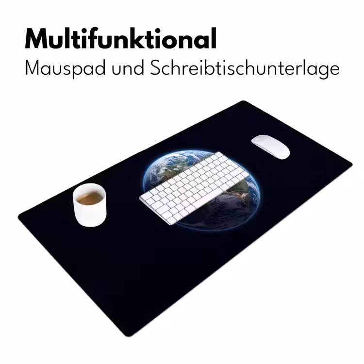 Schreibtischunterlage - Erde – Weltraum – Kosmos - Aarde - Ruimte - Kosmos Muismat XXL klein