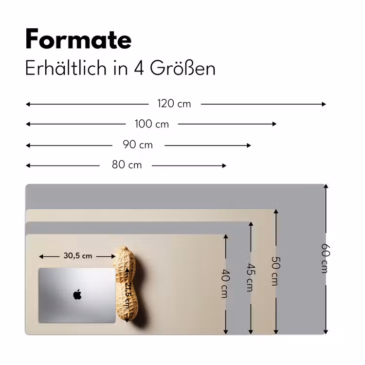 Pinda - Ruw - Beige Muismat XXL klein -ysfeer5_duits
