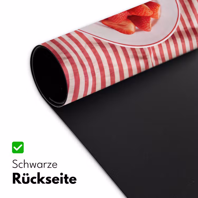 Schreibtischunterlage - Essen – Erdbeeren – Obst – Sommer – Rot - Eten - Aardbeien - Fruit - Zomer - Rood Muismat XXL klein