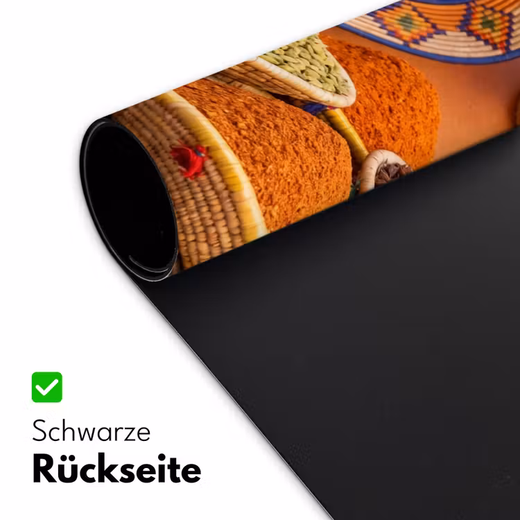 Schreibtischunterlage - Essen – Farbenfroh – Kultur - Eten - Kleurrijk - Cultuur Muismat XXL klein